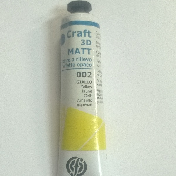 COLORE CRAFT 3D MATT GIALLO FERRARIO 20 ML.