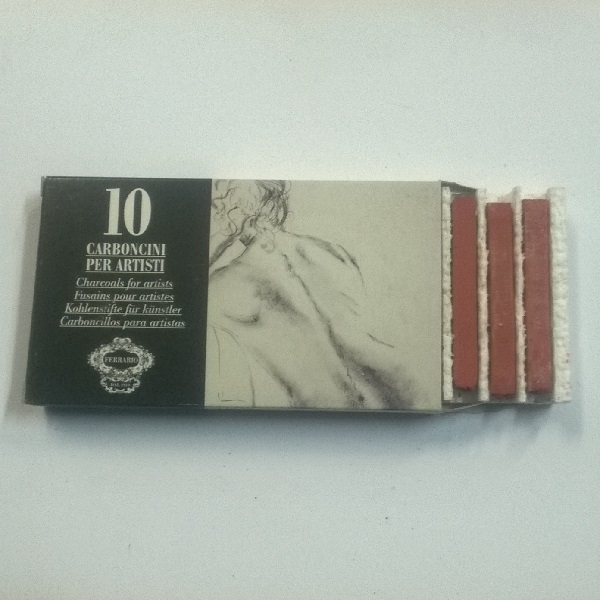 CARBONCINI PER ARTISTI FERRARIO  SANGUIGNA 10 PZ.