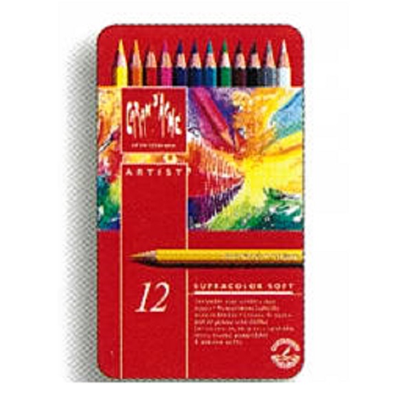 CONFEZIONE MATITE ACQUERELLABILI SUPRACOLOR SOFT CARAN D’ACHE 12 PZ.