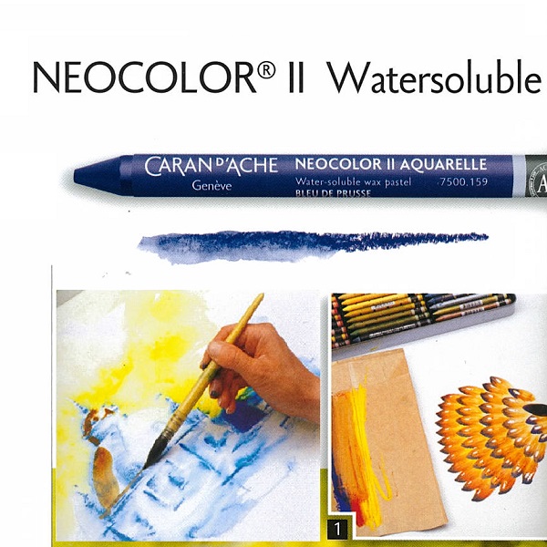 PASTELLI A CERA ACQUARELLABILI CARAN D’ACHE NEOCOLOR II sfusi