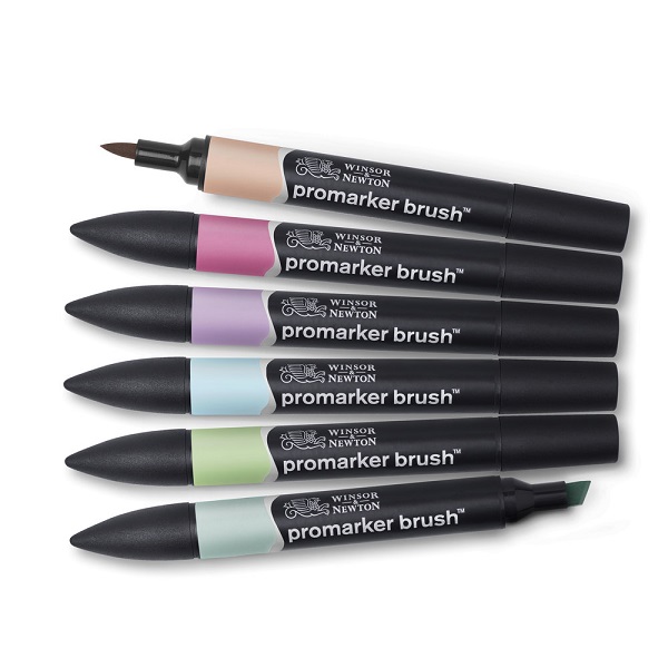 SET 6 BRUSHMARKER WINSOR & NEWTON TONI PASTELLO SET 6 BRUSHMARKER WINSOR & NEWTON TONI PASTELLO