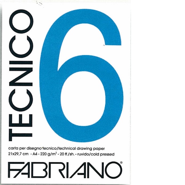 BLOCCO FABRIANO TECNICO6 LISCIO 29,7×42