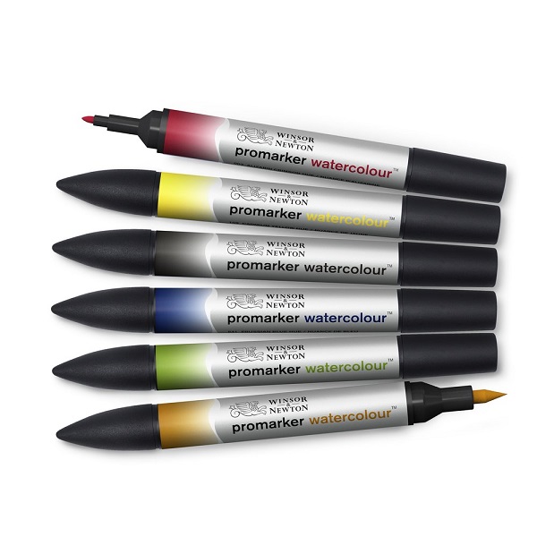 WATERCOLOR MARKER WINSOR & NEWTON 06 pz.TONALITA’ BASE WATERCOLOR MARKER WINSOR & NEWTON 06 pz.TONALITA’ BASE