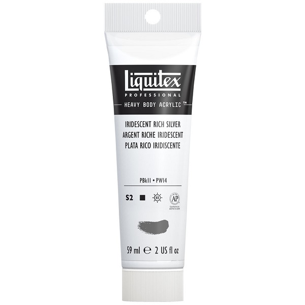 LIQUITEX HEAVY BODY 59 ml. ARGENTO RICCO IRIDESCENTE  S.2