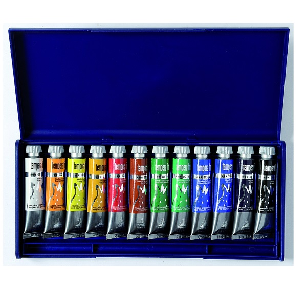 CONFEZIONE TEMPERA FINE MAIMERI 12 TUBI 20 ml.