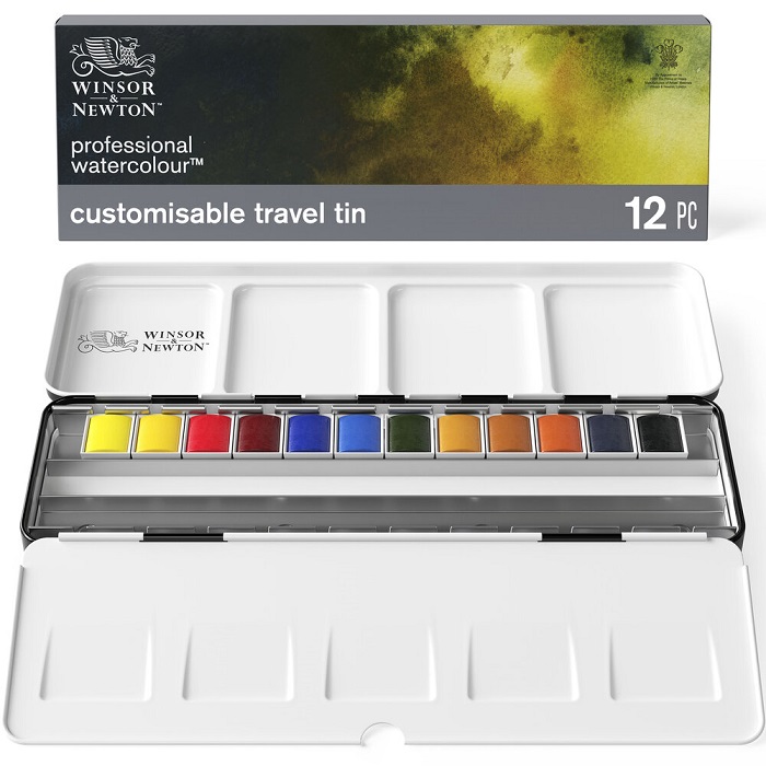 SET ACQUARELLI WINSOR & NEWTON PROFESSIONALI 1/2 GODET