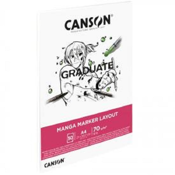 BLOCCO CANSON GRADUATE MARKER A3 50 fg. 70 gr.