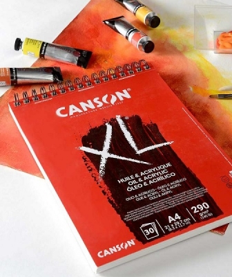 BLOCCO CANSON XL PER OLIO E ACRILICO 290 gr. 30 fg.
