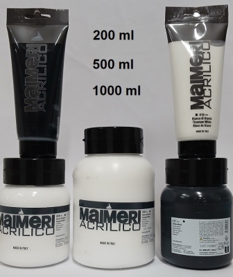 MAIMERI ACRILICO PROMO BIANCO E NERO